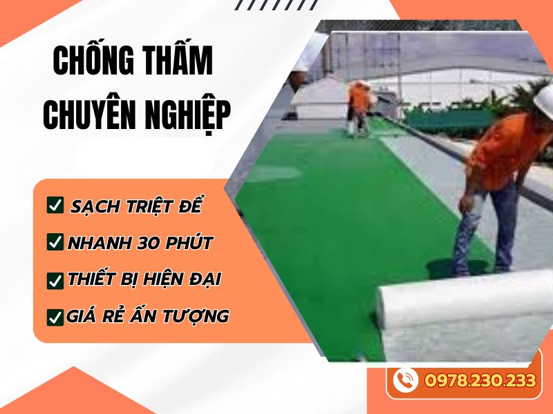 Chống thấm chuyên nghiệp: 15 giải pháp chống dột triệt để,