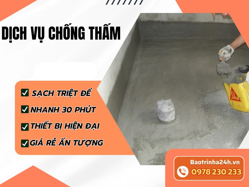 Dịch vụ chống thấm tại Hà Nội uy tín