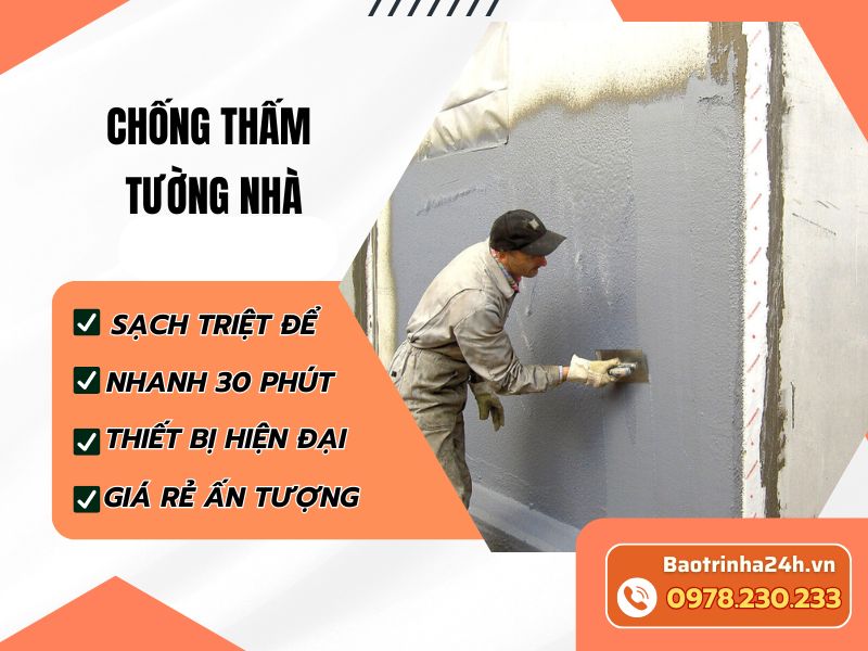 24 phương pháp chống thấm tường nhà hiệu quả nhất năm 2026