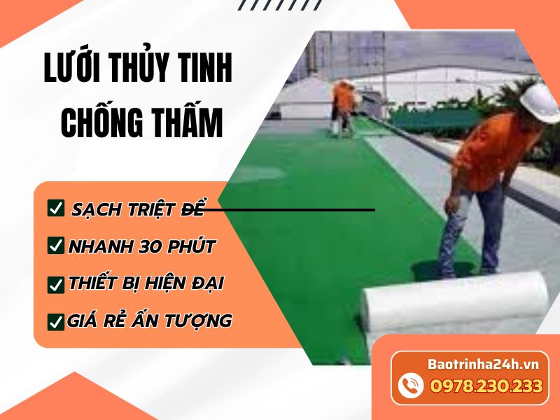 Lưới thủy tinh chống thấm – Giải pháp gia cường giúp tăng độ bền