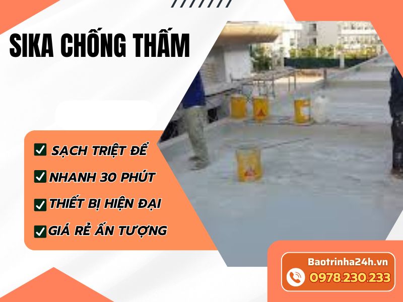 Sika chống thấm – Hướng dẫn lựa chọn đúng vật liệu