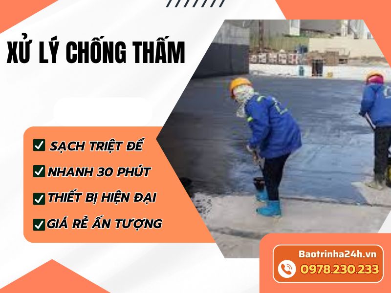Xử lý chống thấm đúng nguyên nhân giúp công trình bền vững lâu dài