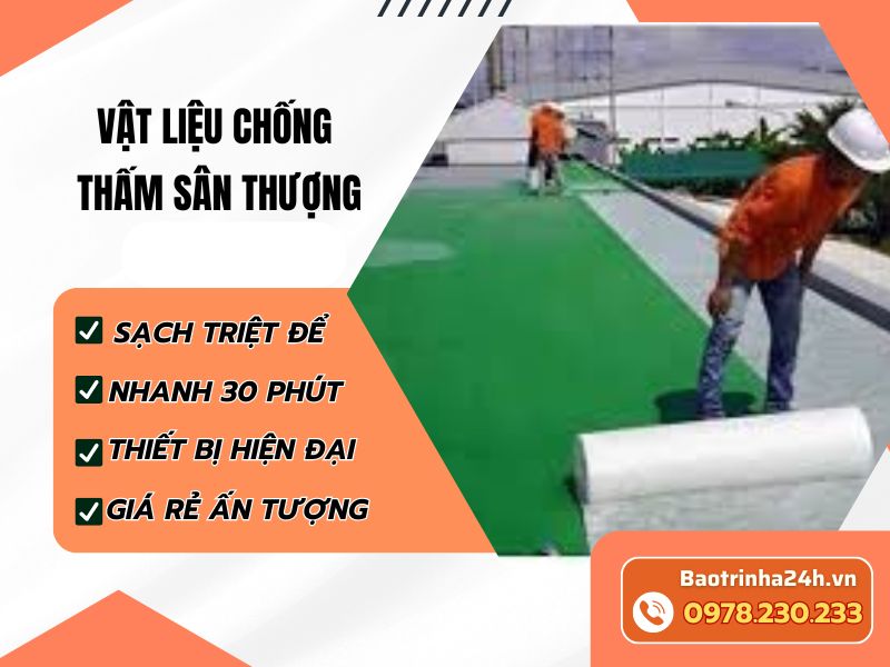 Vật liệu chống thấm sân thượng quyết định tuổi thọ công trình