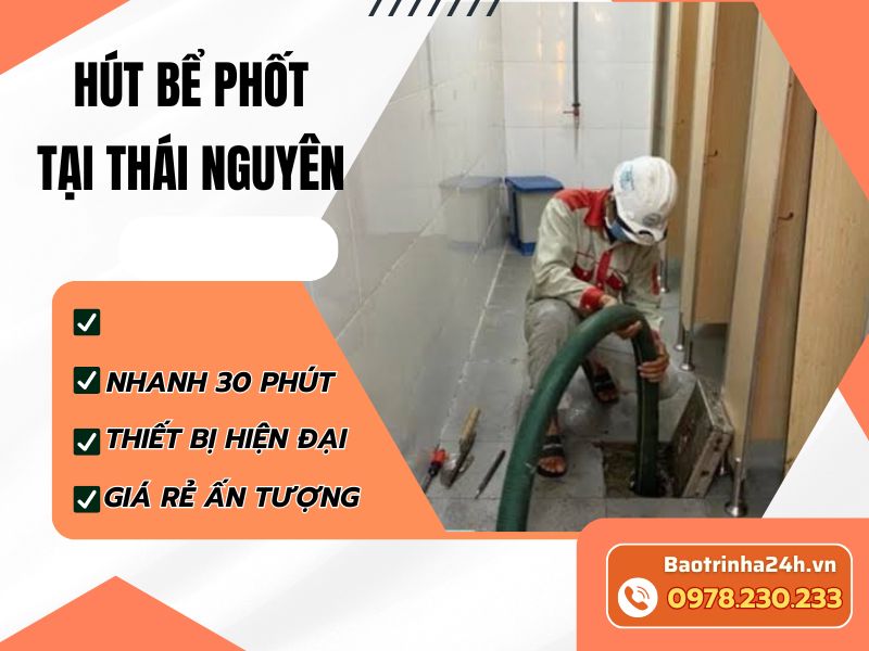 Hút bể phốt tại Thái Nguyên: Xác định đúng bể trước khi hút