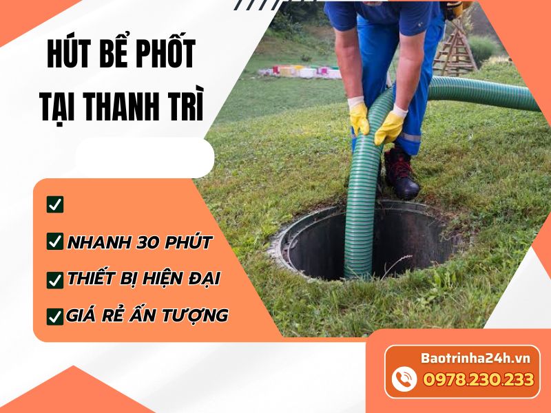 Hút bể phốt tại Thanh Trì: Xác định đúng phạm vi bể dùng chung