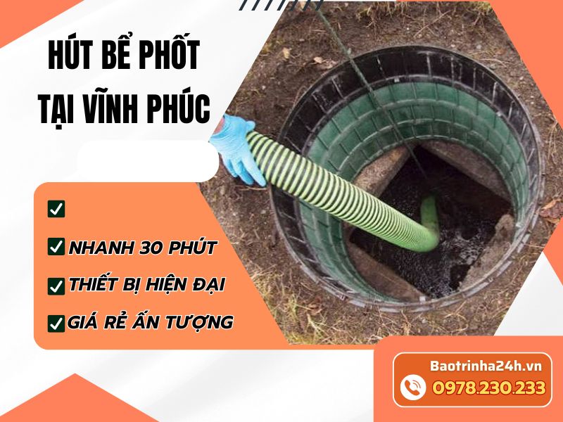 Hút bể phốt tại Vĩnh Phúc: Kiểm tra tải tức thời trước khi hút