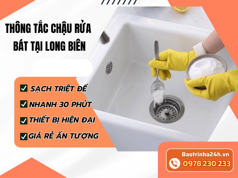 Thông tắc chậu rửa bát tại Long Biên: Tìm đúng nguyên nhân chậu tái tắc