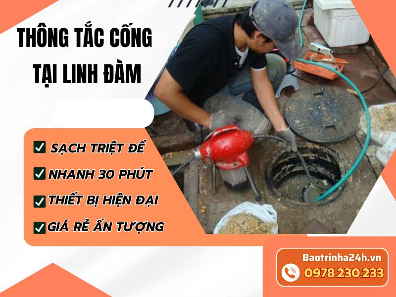 Thông tắc cống tại Linh Đàm xác định đúng phạm vi tắc