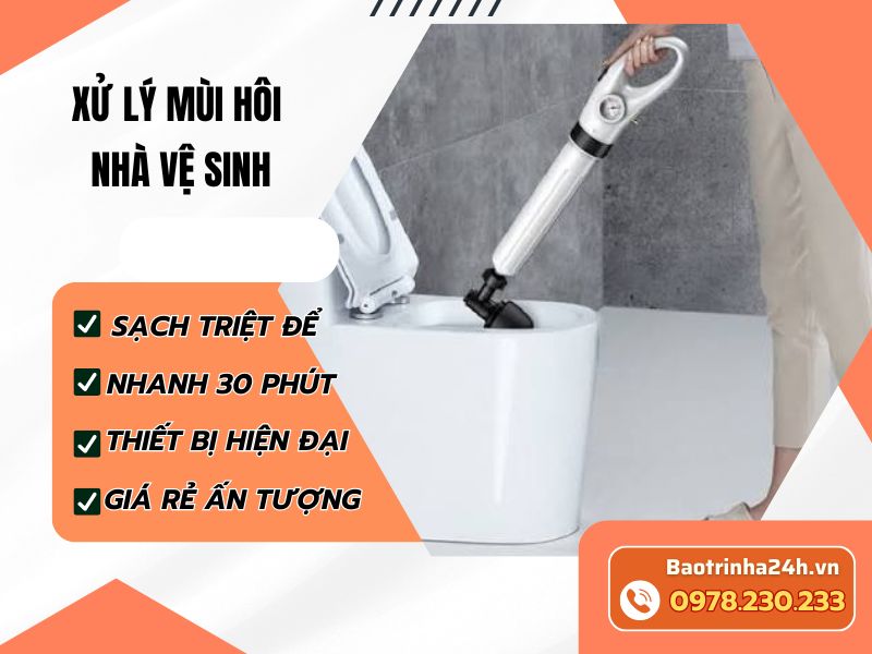 Xử lý mùi hôi nhà vệ sinh: Tìm nguồn và đường truyền mùi trước khi xử lý